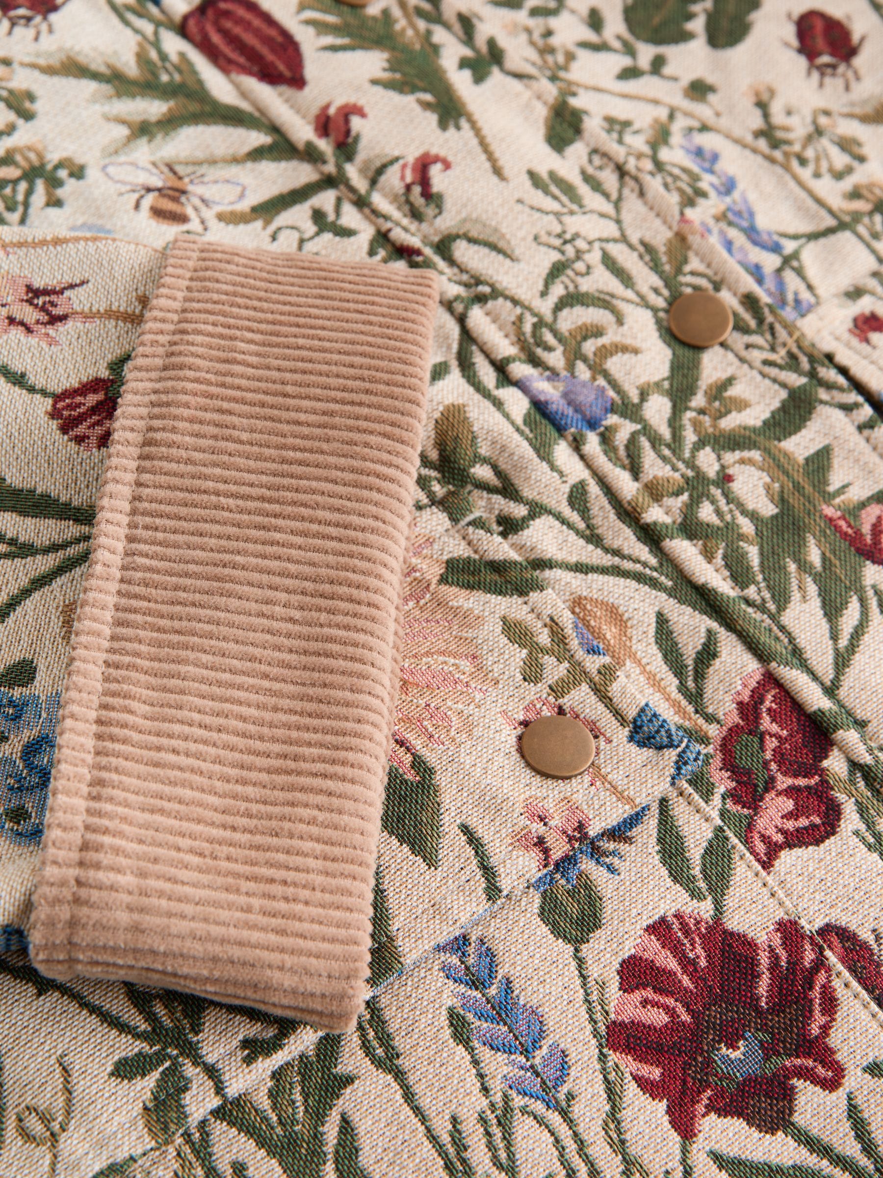 Buy Floral Tapestry Cotton Chore Jacket from Next USA