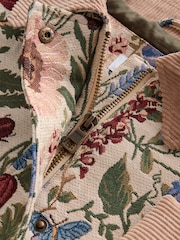 Floral Tapestry Cotton Chore Jacket - Image 4 of 5