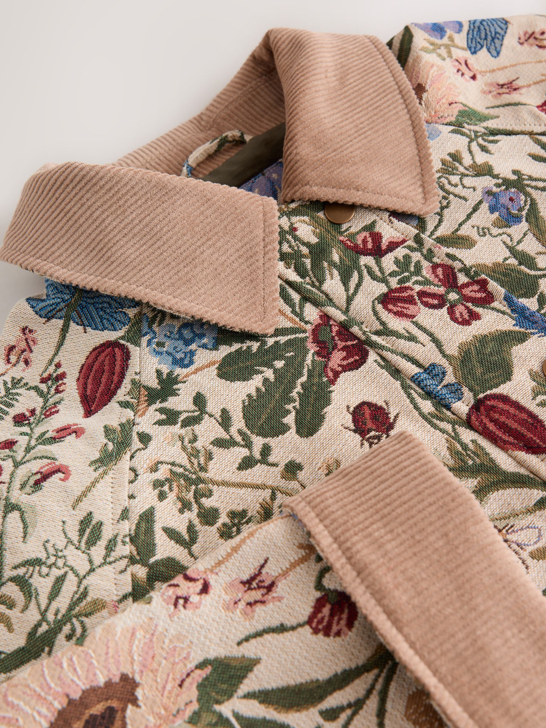 Buy Floral Tapestry Cotton Chore Jacket from Next USA