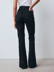 Negro - Alto Rise Flexi Fit Pull On Flared Jeans - Imagen 7 de 13