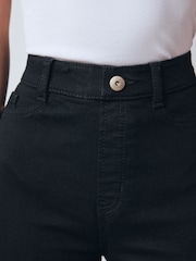 Negro - Alto Rise Flexi Fit Pull On Flared Jeans - Imagen 9 de 13