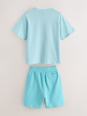 Baker by Ted Baker Orange Oversized T-Shirt And Shorts Set - Image 9 of 14