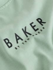Baker by Ted Baker Orange Oversized T-Shirt And Shorts Set - Image 11 of 13