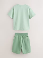 Baker by Ted Baker Orange Oversized T-Shirt And Shorts Set - Image 2 of 13
