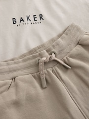 Baker by Ted Baker Orange Oversized T-Shirt And Shorts Set - Image 9 of 11