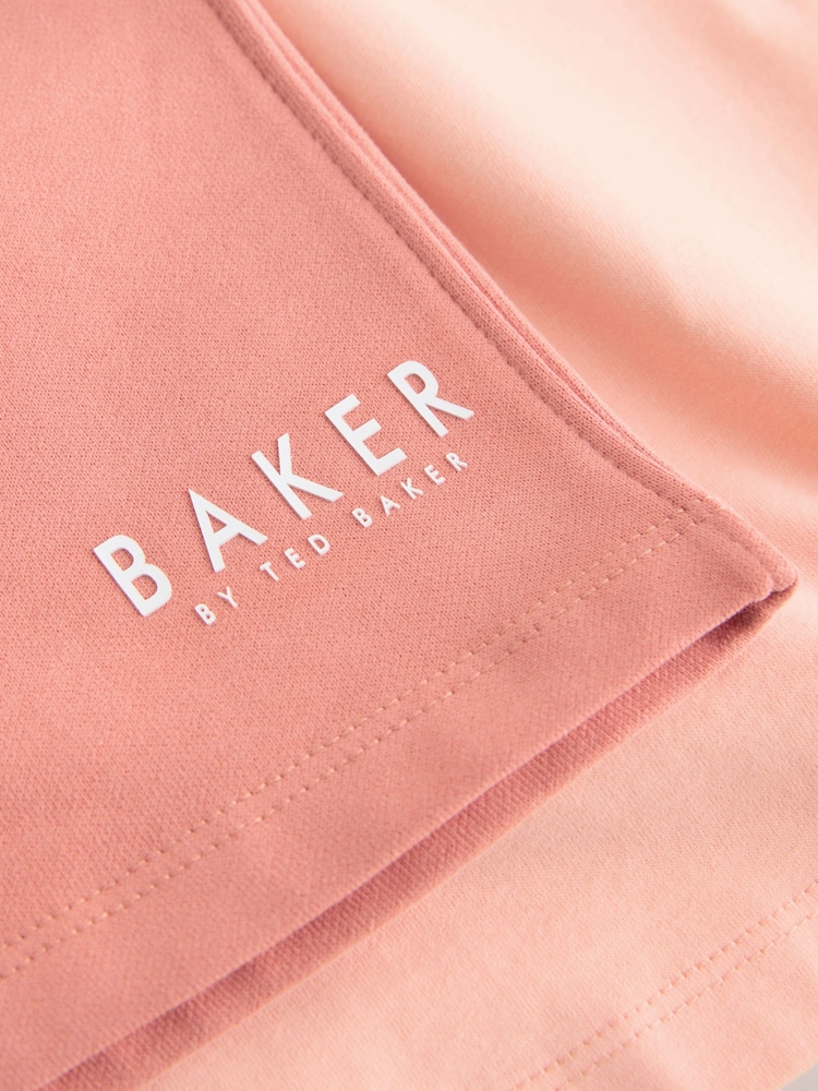 Baker by Ted Baker Orange Oversized T-Shirt And Shorts Set - Image 13 of 13