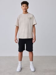 Baker by Ted Baker Oversized Graphic T-Shirt and Shorts Set - Image 1 of 7