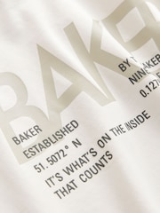 หิน - ชุดเสื้อยืดและกางเกงขาสั้นพิมพ์ลายโอเวอร์ไซส์จาก Baker by Ted Baker - รูปภาพ 10 จาก 13