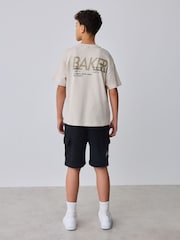 Baker by Ted Baker Oversized Graphic T-Shirt and Shorts Set - Image 3 of 7