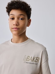 Baker by Ted Baker Oversized Graphic T-Shirt and Shorts Set - Image 4 of 7