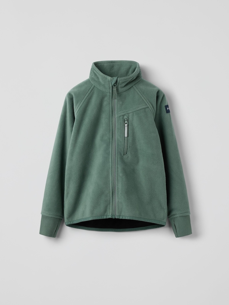 Polarn O. Pyret Green Waterproof Fleece Jacket - Image 2 of 5 Polarn O. Pyret Green Waterproof Fleece Jacket - Image 2 of 5