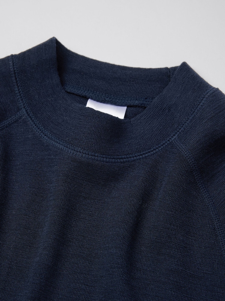 أزرق - رداء علوي من صوف الميرينو من Polarn O. Pyret - صورة 2 من 3 أزرق - رداء علوي من صوف الميرينو من Polarn O. Pyret - صورة 2 من 3