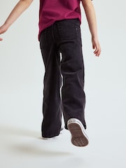 Polarn O. Pyret Black Cotton Wide Leg Jeans - Image 3 of 6