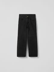 Polarn O. Pyret Black Cotton Wide Leg Jeans - Image 4 of 6