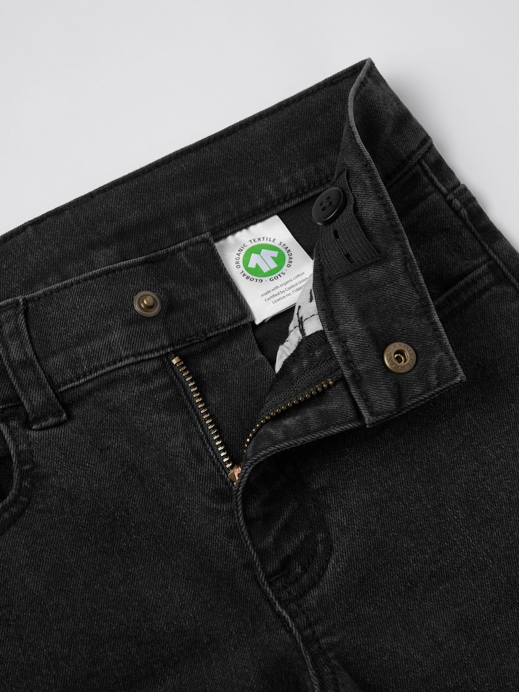 Polarn O. Pyret Black Cotton Wide Leg Jeans - Image 6 of 6 Polarn O. Pyret Black Cotton Wide Leg Jeans - Image 6 of 6