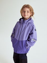 Polarn O. Pyret Purple Waterproof Shell Coat - Image 1 of 10