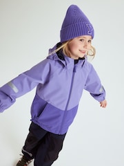 Polarn O. Pyret Purple Waterproof Shell Coat - Image 2 of 10