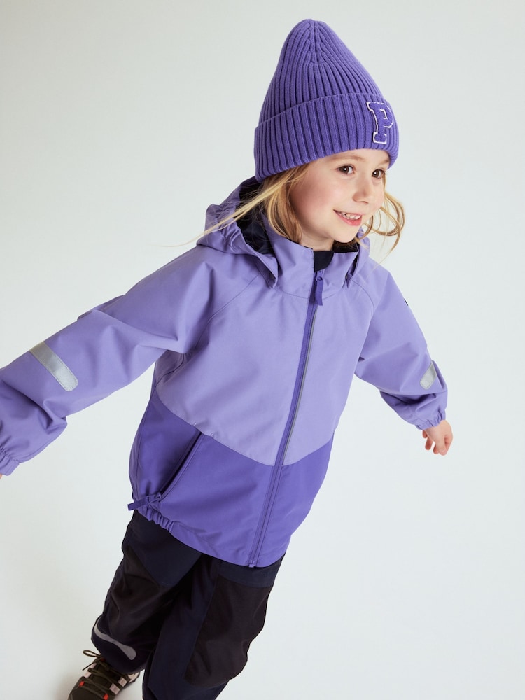 Polarn O. Pyret Purple Waterproof Shell Coat - Image 2 of 10 Polarn O. Pyret Purple Waterproof Shell Coat - Image 2 of 10