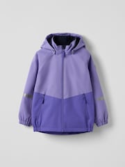Polarn O. Pyret Purple Waterproof Shell Coat - Image 4 of 10
