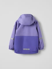 Polarn O. Pyret Purple Waterproof Shell Coat - Image 5 of 10