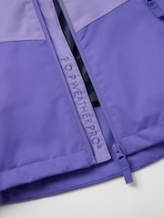 Polarn O. Pyret Purple Waterproof Shell Coat - Image 9 of 10