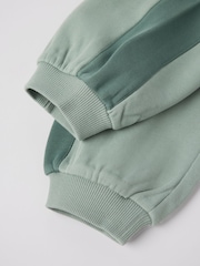 Polarn O. Pyret Green Cotton Cargo Joggers - Image 3 of 4
