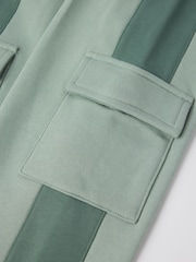 Polarn O. Pyret Green Cotton Cargo Joggers - Image 4 of 4