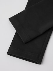 Polarn O. Pyret Black Cotton Plain Leggings - Image 3 of 3