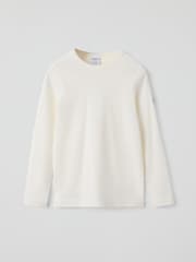 Polarn O. Pyret White Cotton Long Sleeve Top - Image 1 of 2