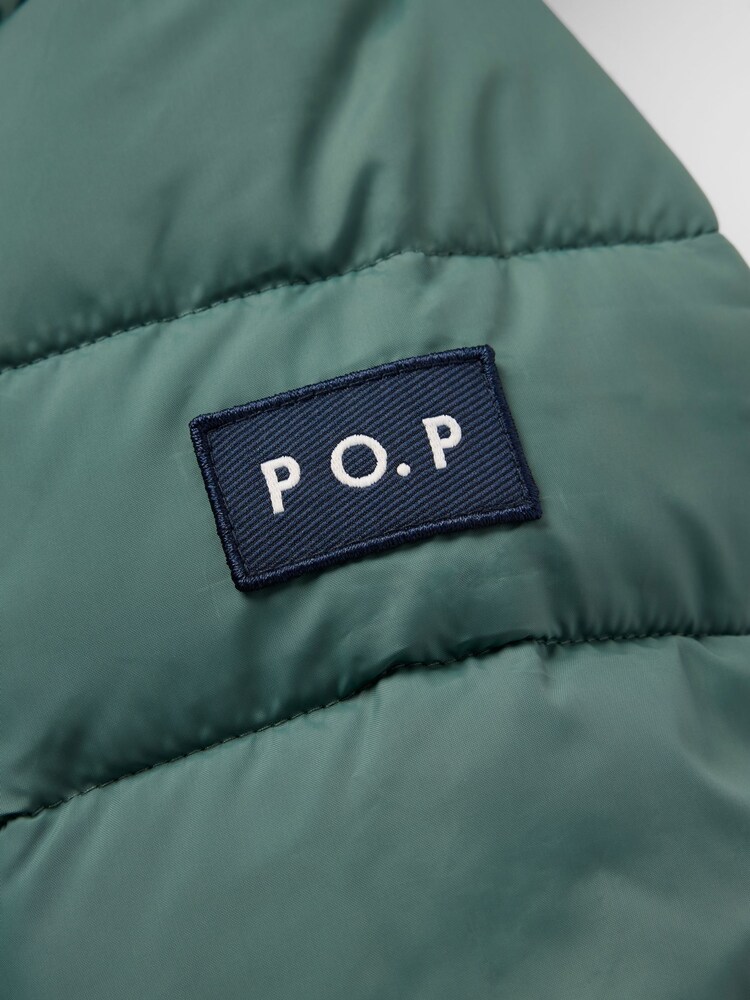 Polarn O. Pyret Green Quilted Water Resistant Puffer Coat - Image 9 of 9 Polarn O. Pyret Green Quilted Water Resistant Puffer Coat - Image 9 of 9