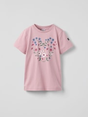 Polarn O. Pyret Pink Cotton Print T-Shirt - Image 1 of 4