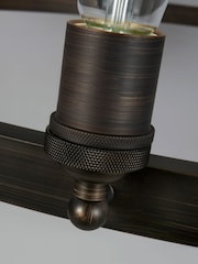 BHS Bronze Highland Medium 12 Light Ring Ceiling Pendant - Image 3 of 7