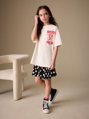 Black/White Spot Foldover Skirt (3-16yrs) - Image 1 of 4
