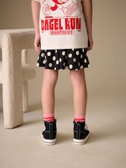 Black/White Spot Foldover Skirt (3-16yrs) - Image 3 of 4