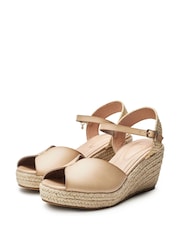 Moda in Pelle Nolaa Peep Toe Comfort Espadrille Wedges - Image 2 of 4