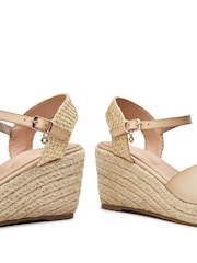 Moda in Pelle Nolaa Peep Toe Comfort Espadrille Wedges - Image 4 of 4