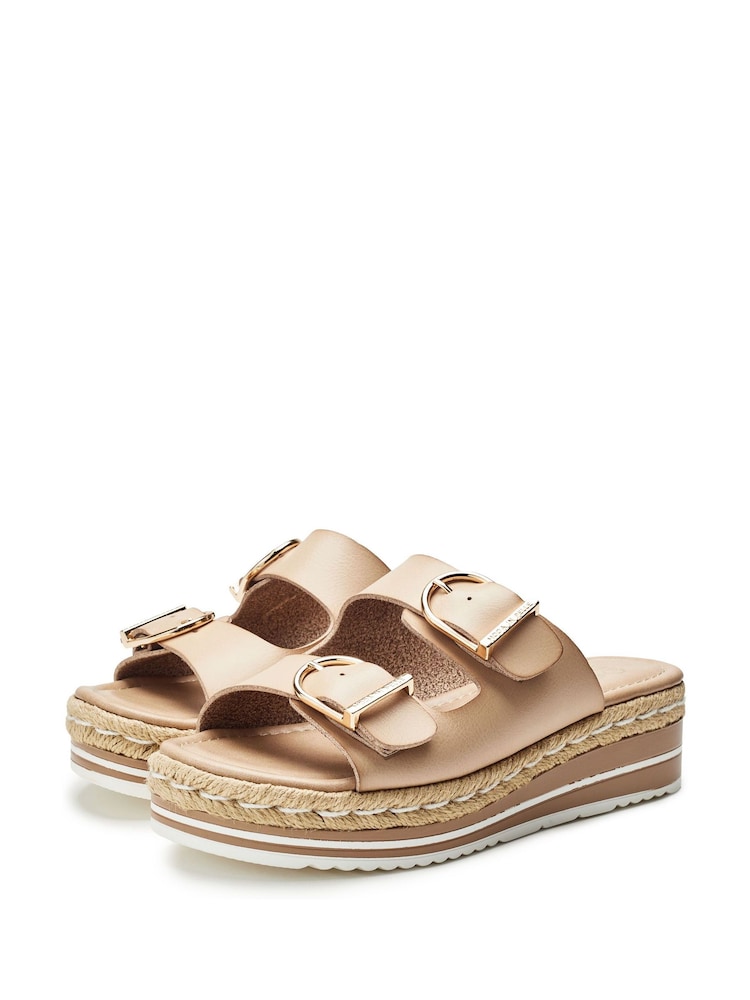 Moda in Pelle Nestta Double Buckle Sandals - Image 2 of 4