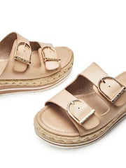 Moda in Pelle Nestta Double Buckle Sandals - Image 3 of 4