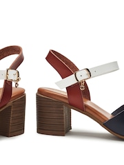Moda in Pelle Novie Cross-Over Block Heel Sandals - Image 4 of 4