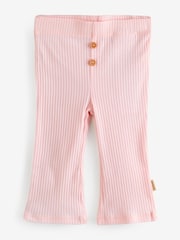 Huggies Pink Ribbed Leggings 2 Pack - Image 3 of 3