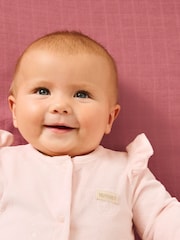 Huggies Striped Footed Zip Sleepsuit - Image 2 of 6