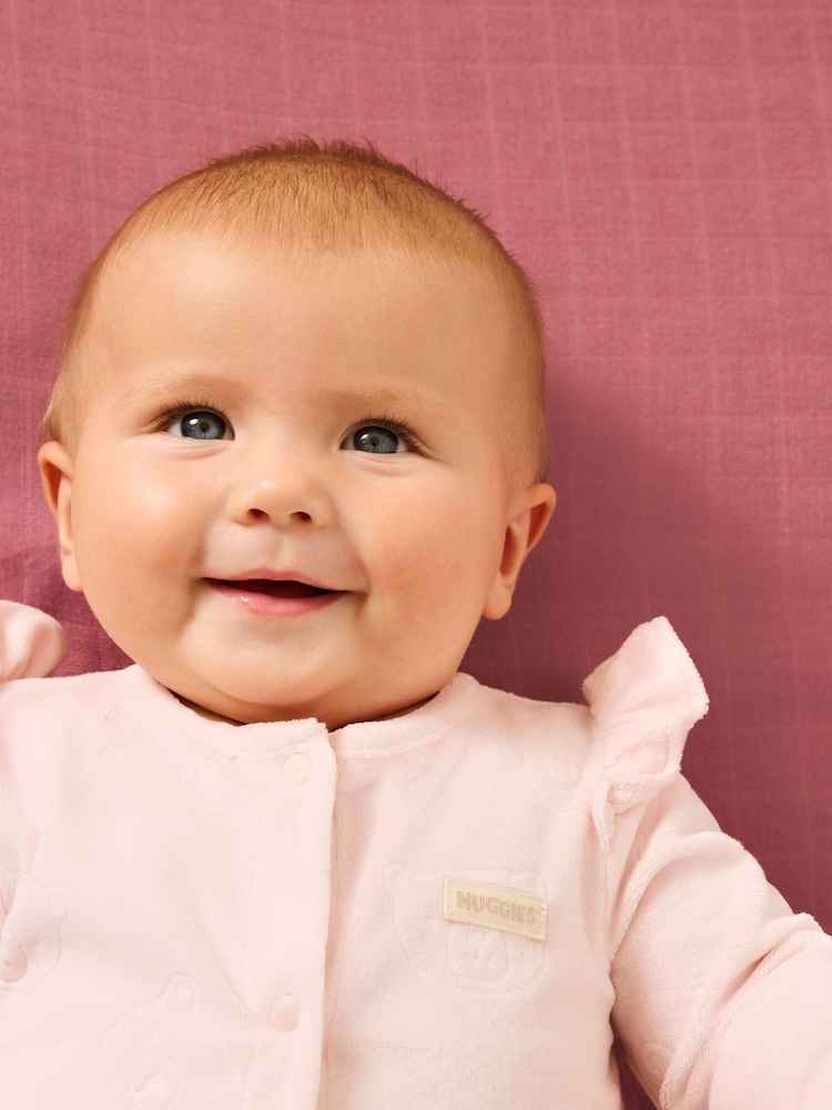 Huggies Striped Footed Zip Sleepsuit - Image 2 of 6 Huggies Striped Footed Zip Sleepsuit - Image 2 of 6