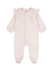 Huggies Striped Footed Zip Sleepsuit - Image 4 of 6