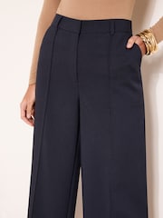 Lipsy Navy Blue Tailored Culotte Trousers - Image 2 of 4