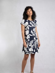 Weird Fish Orlando Linen Rich Pocket Dress - Imagem 1 de 7