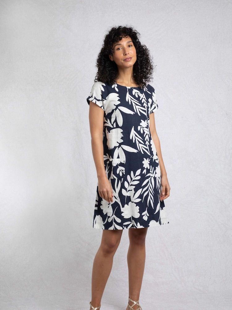Weird Fish Orlando Linen Rich Pocket Dress - Imagem 1 de 7