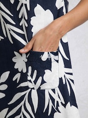 Weird Fish Orlando Linen Rich Pocket Dress - Imagem 4 de 7