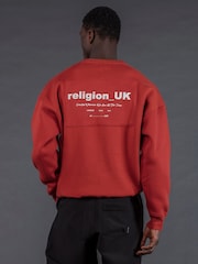 Religion Red UK Sweat Top - Image 2 of 4