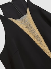 Kombinezon s širokimi hlačnicami in verižnimi detajli Reiss Kamila - Slika 8 iz 8