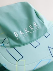 Baker by Ted Baker Green Swimsuit and Hat Set - Image 3 of 5